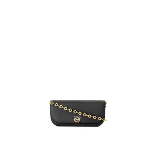  LOEWE罗意威 22年秋冬 女士 手拿包 Goya Long Clutch in silk calfskin with chain A896O45X0