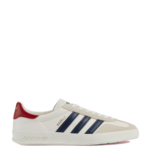  GUCCI/古驰 22年秋冬新款 adidas联名系列 女士白色皮革配可持续材料Demetra运动鞋707861UTT109060