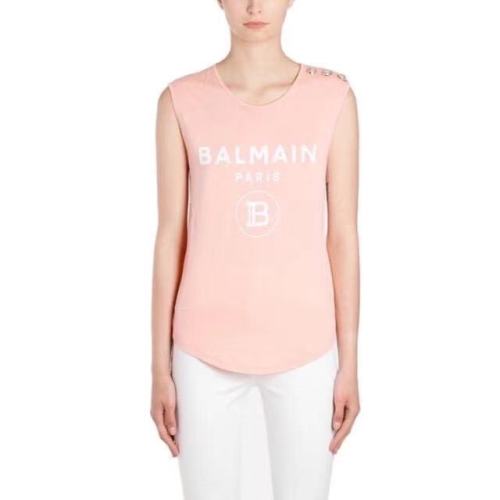 BALMAIN/巴尔曼 经典百搭女士无袖T恤TF11000I386 OAJ【主推】