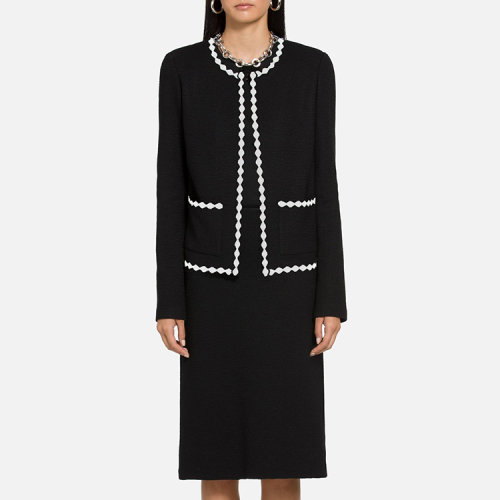 St.John/盛蔷鹅卵石纹理外套女士夹克K61Y061