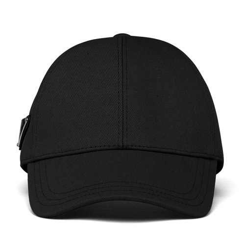 PRADA/普拉达  男士黑色斜纹布棒球帽2HC274_2DXI_F0002