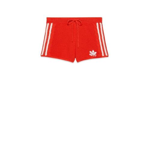  GUCCI古驰 22年秋冬 女士 adidas x Gucci联名系列针织短裤 693835 XKCDJ 6429