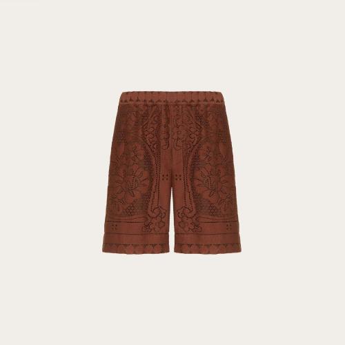  VALENTINO华伦天奴 22年秋冬 男士 短裤 BERMUDA EN GUIPURE XV3RDB3788DC30