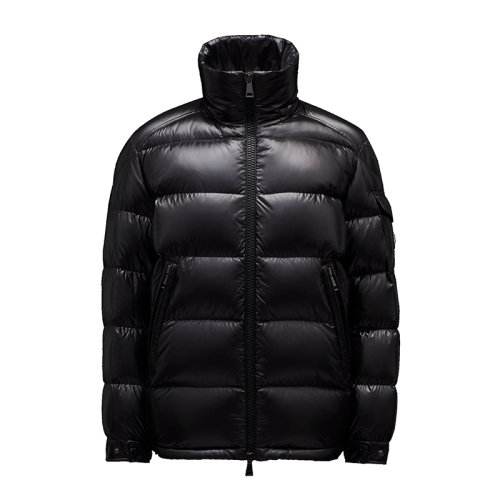 Moncler/蒙克莱 21年秋冬新款 MAIRE系列 女士黑色漆面双拉链可调节袖口短款羽绒服H20931A0014268950999