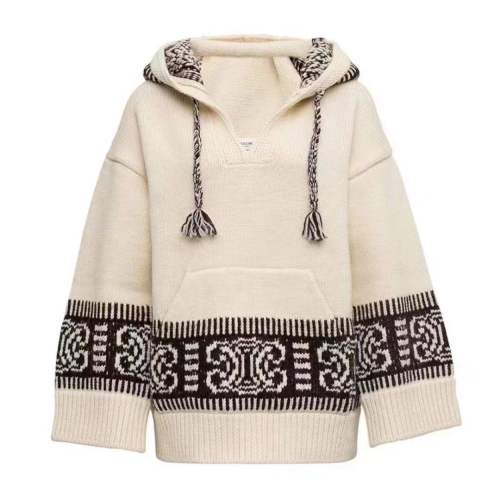 CELINE/赛琳  网红时尚女士连帽套头针织衫/毛衣2A34T421P01OD【主推】