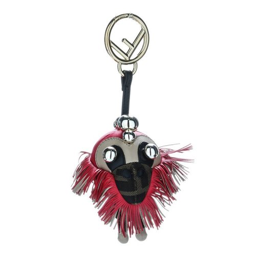 FENDI/芬迪  挂饰 经典百搭 F字母 红色 女性 皮质挂饰