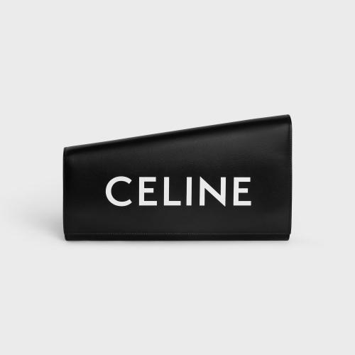  CELINE赛琳思琳 22年秋冬 女士 手拿包 POCHETTE ASYMETRIQUE VEAU LISSE IMPRIMé CELINE 110