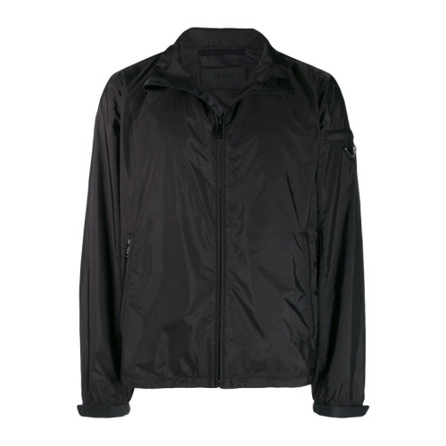 PRADA/普拉达 男士黑色尼龙外套 SGB120-Q04-F0002