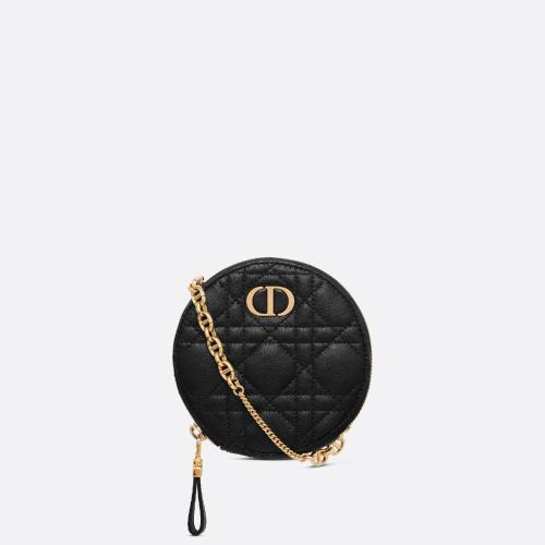  DIOR迪奥 22年秋冬 女士 钱包 Dior Caro 圆形手拿包 S5092UWHC_M*w*900