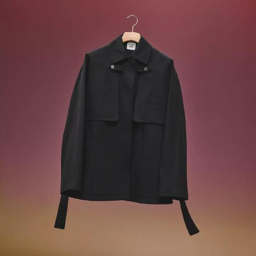  HERMES爱马仕 22年秋冬 女士 风衣 Trench-coat court H2H0127DO0234