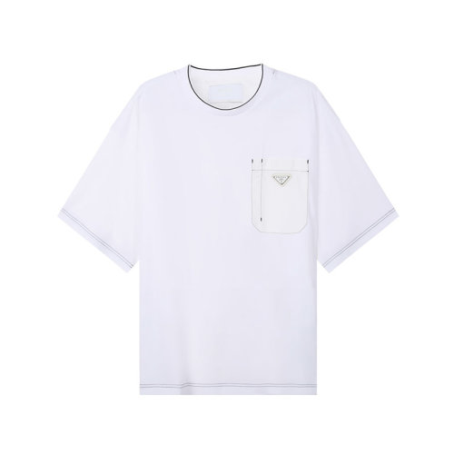PRADA/普拉达【22春夏新款】男士棉质圆领短袖T恤 UJN790 10D3 S 221