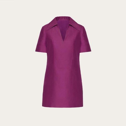  VALENTINO华伦天奴 22年秋冬 女士 连衣裙 ROBE EN COTON CREPE COUTURE XB3VAY5015F486