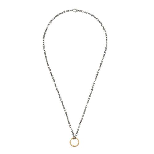  GUCCI古驰 22年秋冬 男士 蛇形吊坠金项链 461997 08202 8170