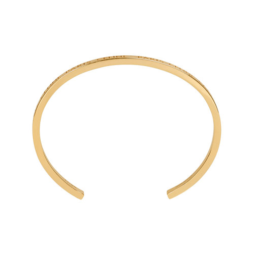 CELINE/赛琳 22新款 时装秀款 女士金色黄铜字母雕刻半圆环手镯460FK6BRA.35OR