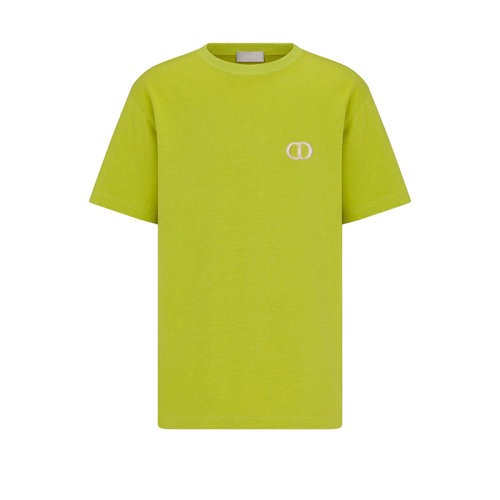 DIOR/迪奥 22年春夏新款 男士绿色纯棉CD Icon标志宽松版型短袖T恤943J605A0554_C681
