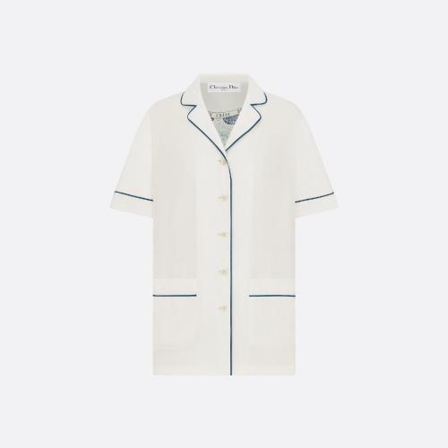 DIOR迪奥 22年秋冬 女士 睡衣 Chemise a manches courtes Dior Chez Moi 311V29A6862_X0821