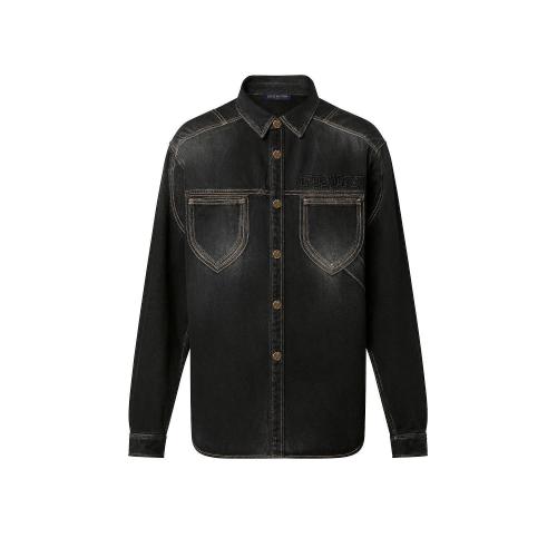  LV路易威登 22年秋冬 男士 长袖衬衫 CHEMISE EN DENIM WORKWEAR 1AAUOH 1AAUOK 1AAUOG 1AAUOL