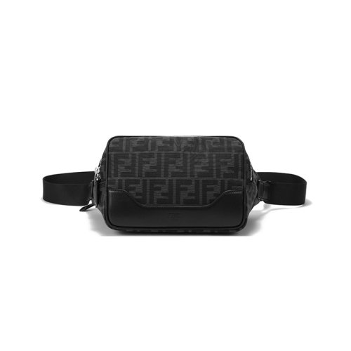 FENDI/芬迪男士织物/配皮单肩斜挎包腰包 7VA526 AG0M
