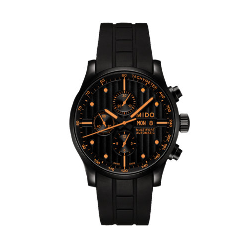 mido/美度 舵手系列黑色橡胶表带运动自动机械男士腕表44毫米 M005.614.37.051.01