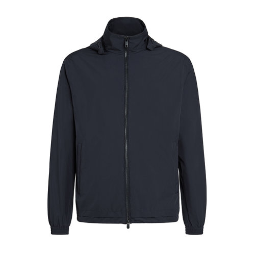 Z Zegna杰尼亚 深蓝色 微纤维男士短夹克 VW019-ZZ036-B09