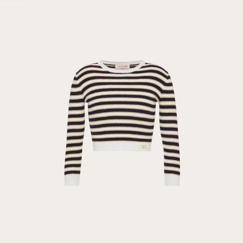  VALENTINO华伦天奴 22年秋冬 女士 针织衫 PULL EN CACHEMIRE 1B3KC35L7EB7CL