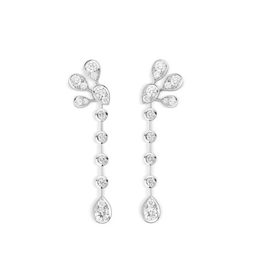 Chaumet/尚美 JOSéPHINE AIGRETTE IMPéRIALE系列 女士18k金白金多颗明亮切割钻石耳环083353