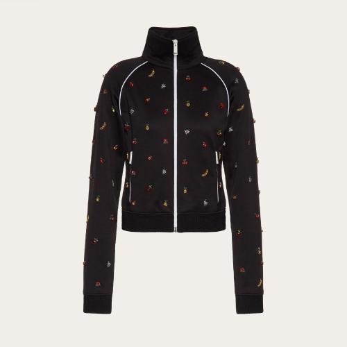  VALENTINO华伦天奴 22年秋冬 女士 卫衣 SWEAT-SHIRT EN JERSEY BRODé XB3MF15W7110NO