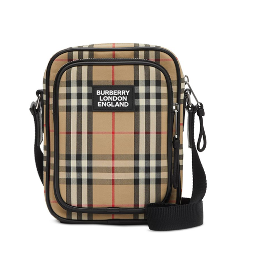 BURBERRY/博柏利 巴宝莉男包 男士 经典时尚格纹竖版相机包斜挎包 80233811