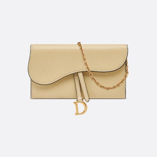  DIOR迪奥 22年秋冬 女士 钱包 Long portefeuille a chaine Saddle S5614CCEH_M26Y