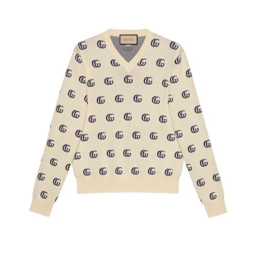  GUCCI古驰 22年秋冬 男士 GG针织棉质提花毛衣 655104 XKBVB 9071