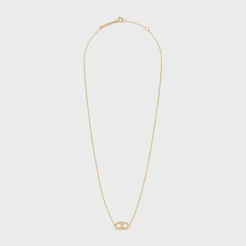  CELINE赛琳思琳 22年秋冬 女士 项链 MAILLON TRIOMPHE 18K金项链 46X756GLY.37AU