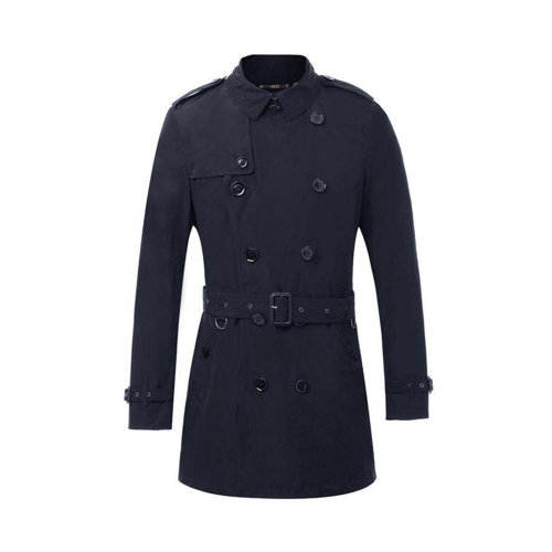 BURBERRY/博柏利 男士黑色棉质大衣风衣 3801145