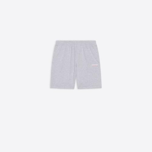 BALENCIAGA巴黎世家 22年秋冬 男士 短裤 Men's Political Campaign Sweat Shorts  in Grey 67 预定商品1-3周发货