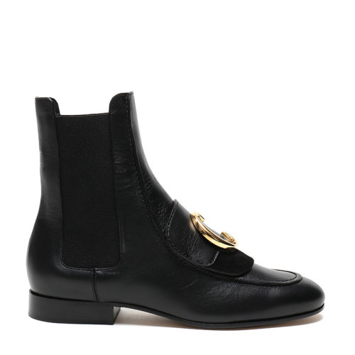 CHLOE/克洛伊 女士皮质平底切尔西短靴 CHC19A21791