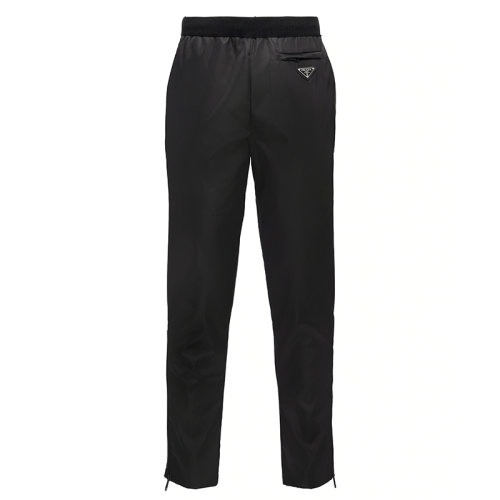 PRADA/普拉达  Re-Nylon系列 男士黑色羊毛和再生尼龙华达呢长裤UMP67_1JF4_F0002_S_202