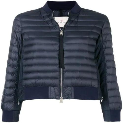 Moncler/蒙克莱 女士海军蓝棉质羽绒服 4537094C0003 778