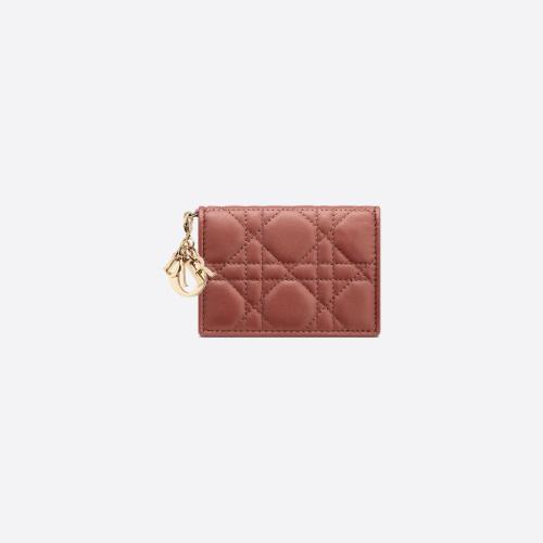  DIOR迪奥 22年秋冬 女士 卡包 Porte-cartes a rabat Lady Dior S0011ONMJ_M48M