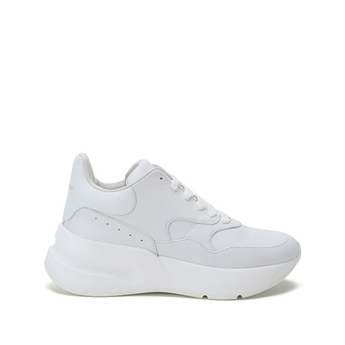 Alexander McQueen/亚历山大麦昆 2021款 女士皮革系带休闲运动鞋 586410 WHRU3