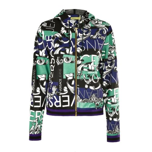  VERSACE JEANS COUTURE 女士印花棉质夹克 B6HTA776 0497 LA8 PLFSX