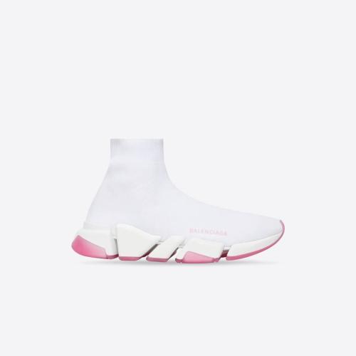  BALENCIAGA巴黎世家 22年春夏 女士 休闲运动鞋 Womens Speed 2.0 Recycled Knit Trainers Wit
