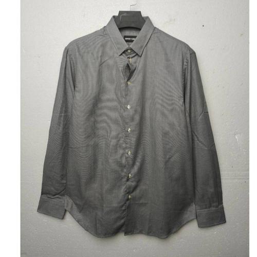 Emporio Armani/安普里奥阿玛尼黑色格子男士长袖衬衫  R1CA9TR141C041