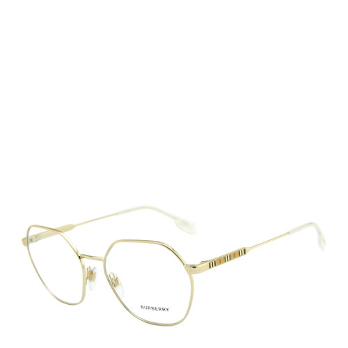BURBERRY/博柏利 光学镜架 经典 复古 时尚 舒适 轻盈 男女款 金属 全框 细框 浅金色 B1350 54/56mm Burberry(博柏利)