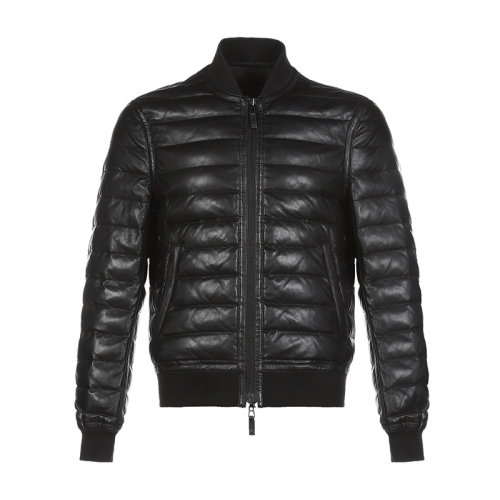 Emporio Armani/安普里奥阿玛尼 男士夹克 男士羊皮革/锦纶双面棉服皮衣夹克外套 91R42P 91P44