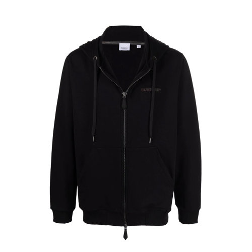 BURBERRY/博柏利 男士黑色棉混纺弹性纤维夹克外套 8048260