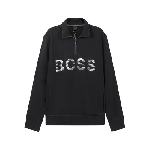 HUGO BOSS/雨果博斯 HUGO BOSS 男士棉质半拉链长袖卫衣运动衫LOGO图案 50472242