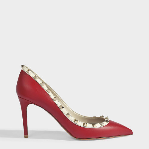 Valentino/华伦天奴 19年春夏 女性 混色 高跟鞋 M_RW2S0A04 VBK AH6IVORYCOGNAC_F