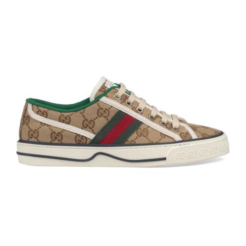  GUCCI古驰 22年秋冬 女士 Gucci Tennis 1977系列女士GG运动鞋 606110 HVK20 9766