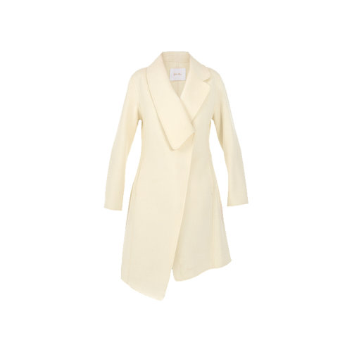 GeleiStory/GeleiStory 秋季新款气质修身双面呢通勤中长款三粒暗扣80支羊毛大衣 女士大衣