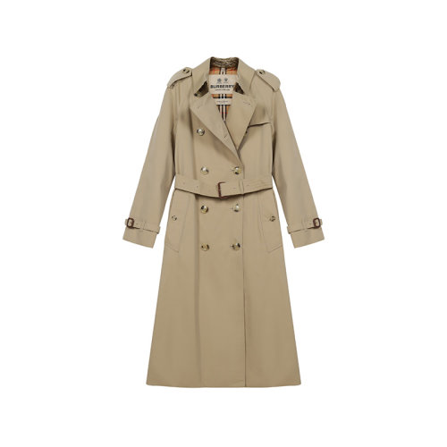 BURBERRY/博柏利 2021款 女士风衣 女款棉质滑铁卢版型长款Heritage Trench风衣外套 80457851