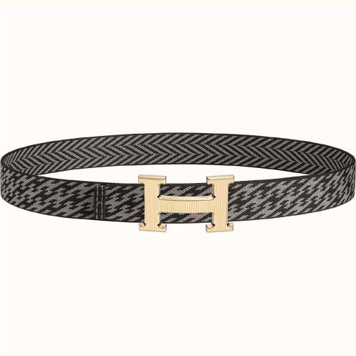  HERMES爱马仕 22年秋冬 男士 腰带 Boucle de ceinture H Striee %26 Sangle H 32?mm H064550CC